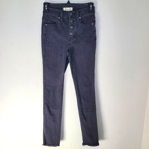 Madewell Black 10' High Rise Skinny Jeans Size 23